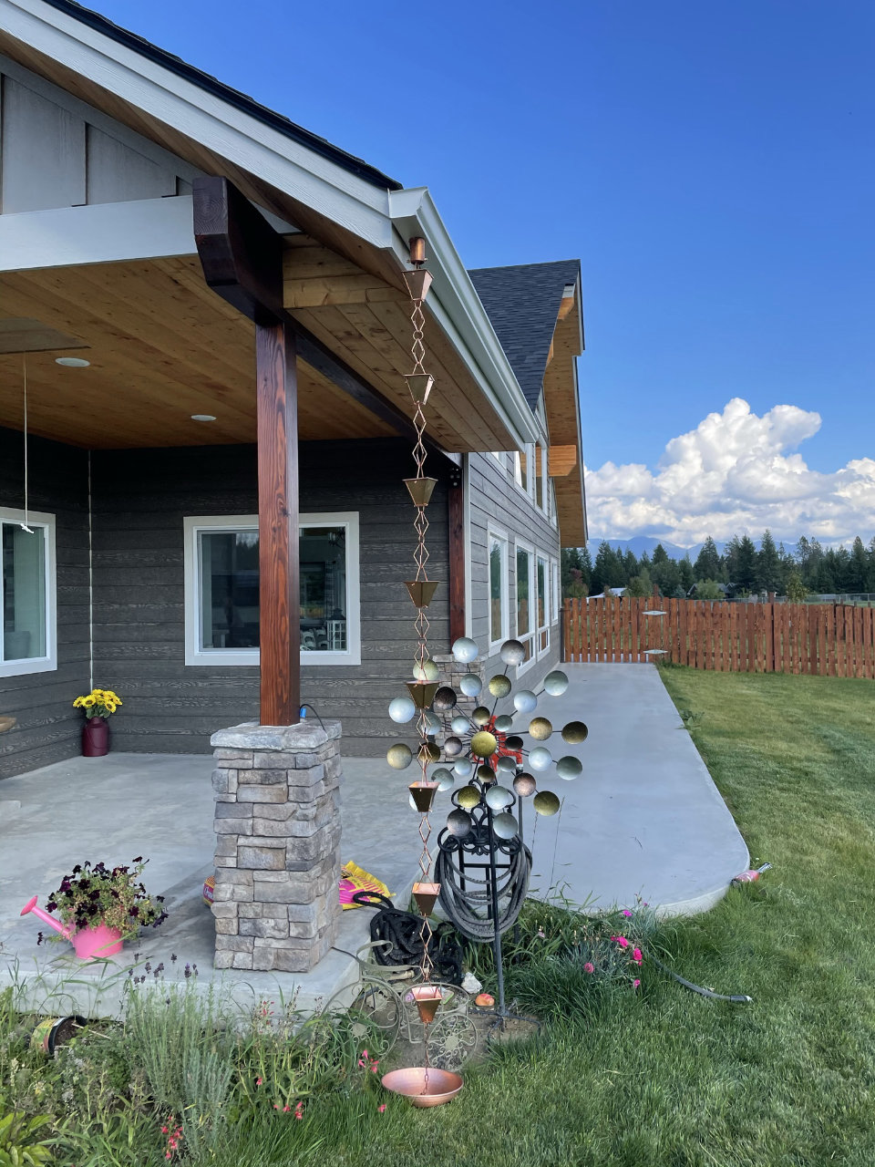 Rain chain style option