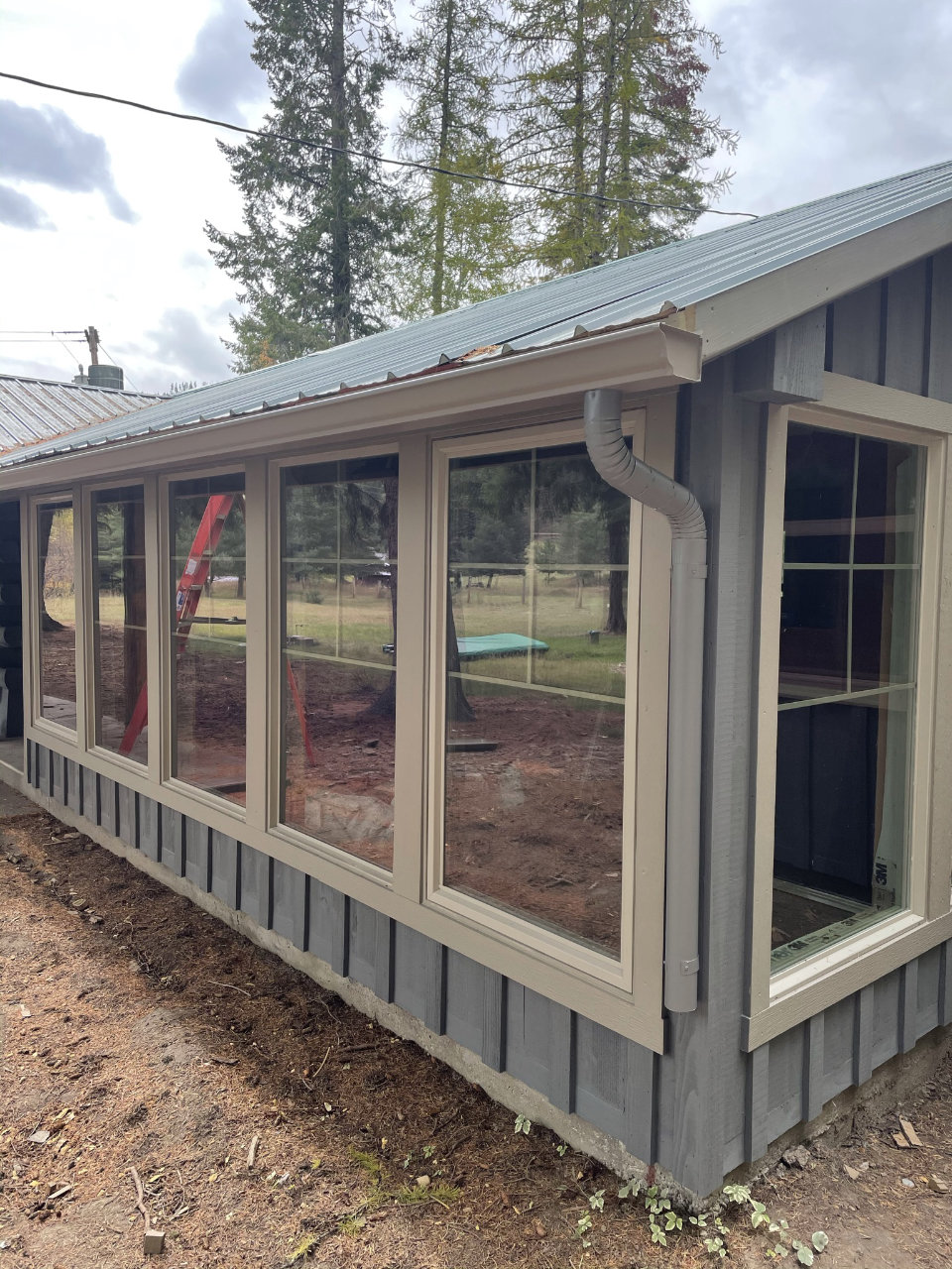 Gutter system on home